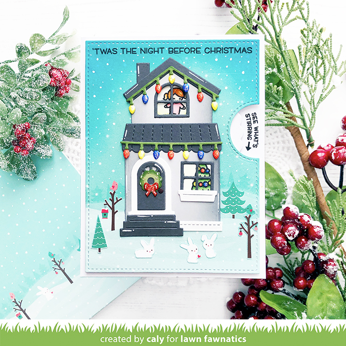 Lawn Fawn Build-A-House Christmas Add-On  ̹ ˻