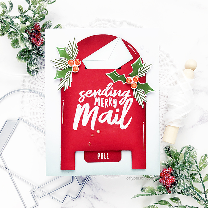 The Stamp Market – Merry Mail Gift Card Mailbox and Stitched Alphabet Tags  + GIVEAWAY – Caly Person